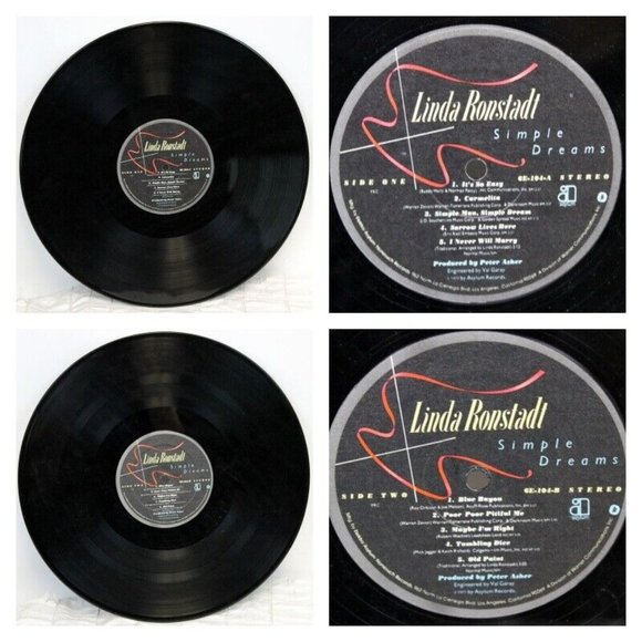 Vtg 1977 Linda Ronstadt Simple Dreams LP Vinyl Record - Picture 7 of 7